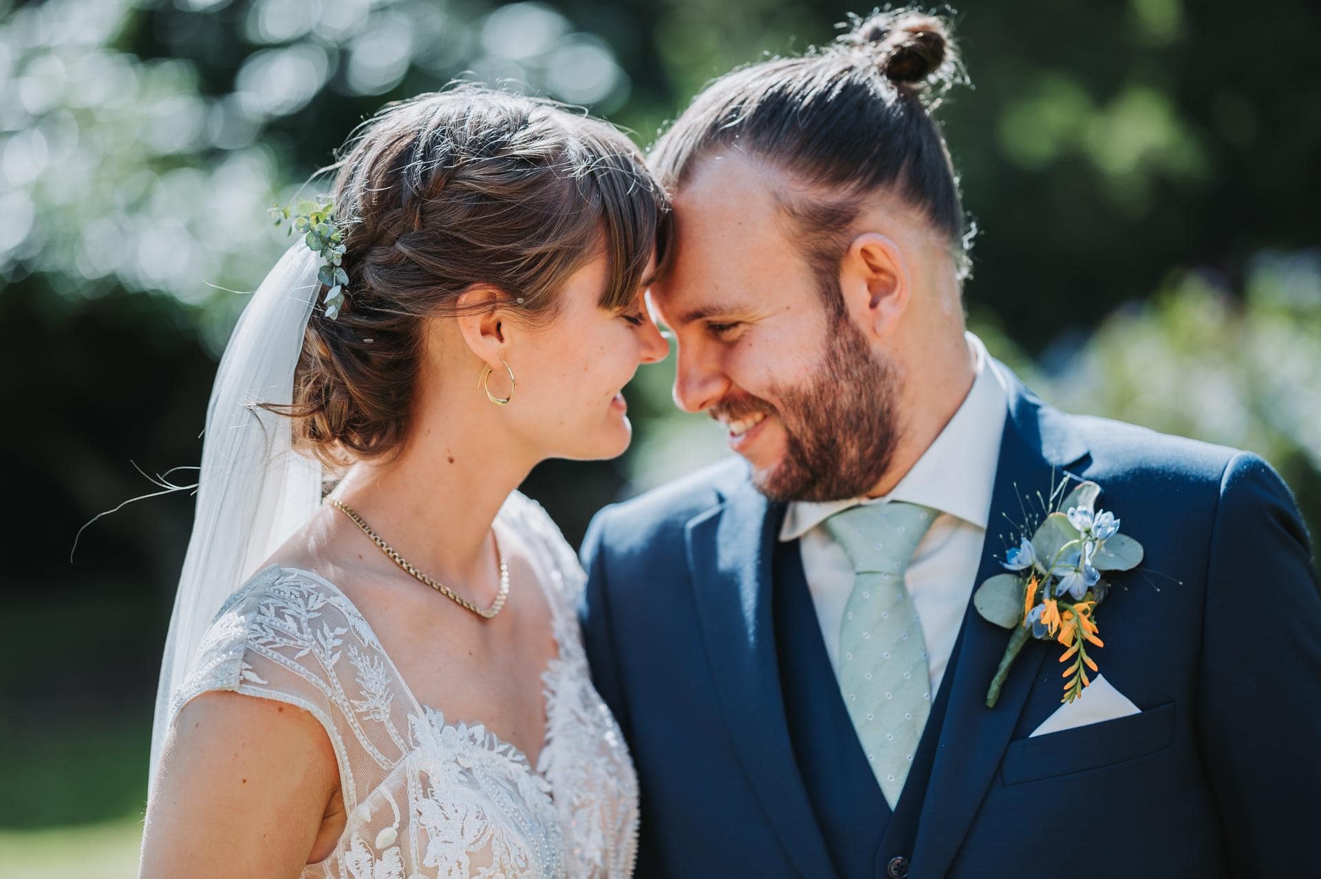 Bryllupsfoto ved Nr. Nissum efterskole